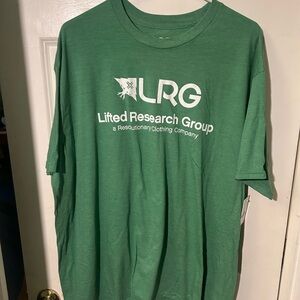 LRG Forest Green Tee with White Logo